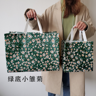 牛皮纸袋女装加大纸袋无纺布袋 时装手提纸袋 高档文艺纸袋礼品袋