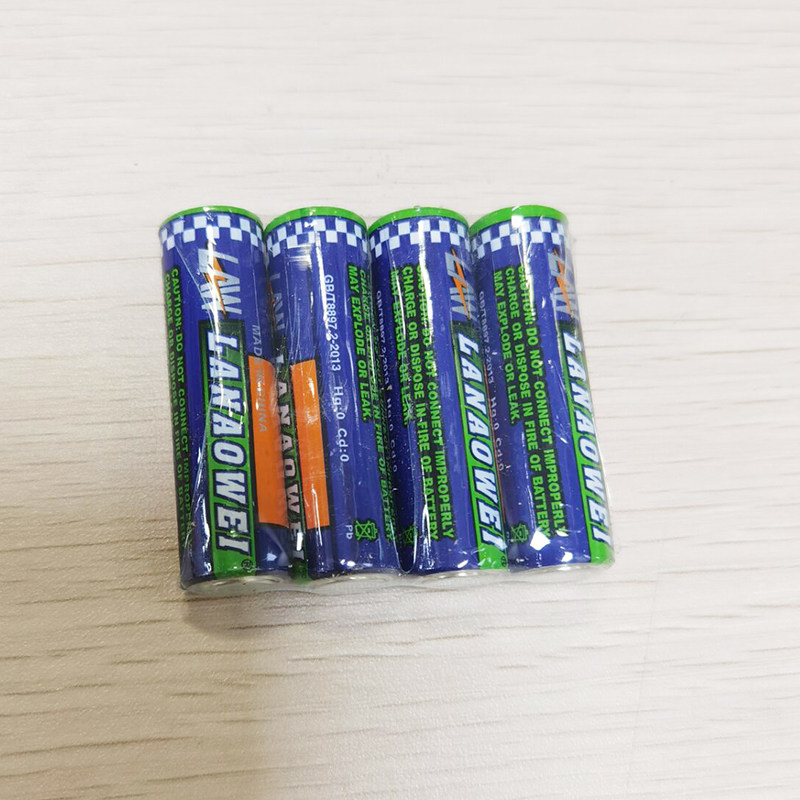 1.5v电池蓝奥威5号大盖帽电池4粒装 电动玩具环保电池/不可充电