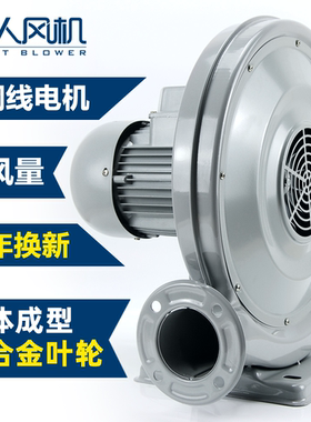 巨人550W220V380V厨具厨房炉灶锅炉拱门散热工业离心铝叶中压风机