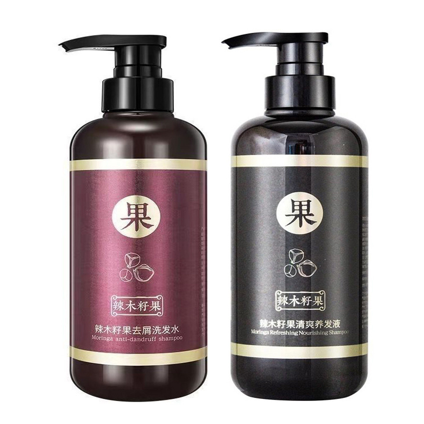 辣木籽果去屑洗发水清爽养发液控油洗发露止痒柔顺洁净去油去痒