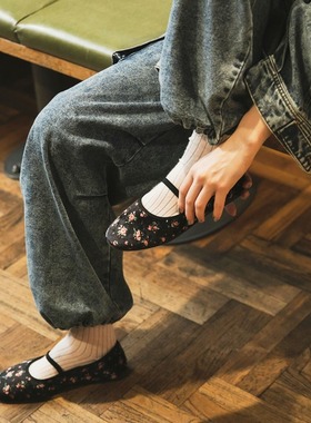 宝藏玛丽珍鞋！forksy奶油风复古一字百搭舒适平底鞋芭蕾舞鞋女