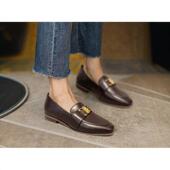 制服鞋 年中清仓68 GRL正统通勤学院风金标凯旋门日系女靴乐福鞋