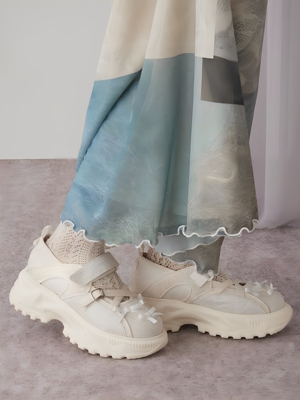 M+少量独+！复古蝴蝶结厚底增高日系老爹鞋休闲运动鞋玛丽珍鞋