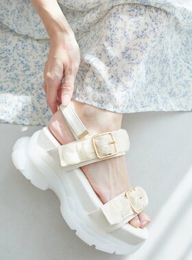 MJ果冻厚底日系复古休闲凉鞋