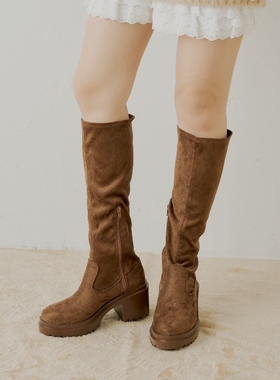 Chico人气显瘦显高显腿长！简约高级日系长靴高筒靴骑士靴瘦瘦靴
