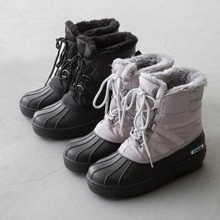 带防滑冰爪！复古北欧风户外休闲加绒保暖防泼水日系棉靴雪地靴