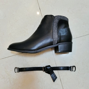 日系复古休闲百搭短靴马丁靴女靴 可以两穿 B等品 BI入大白菜
