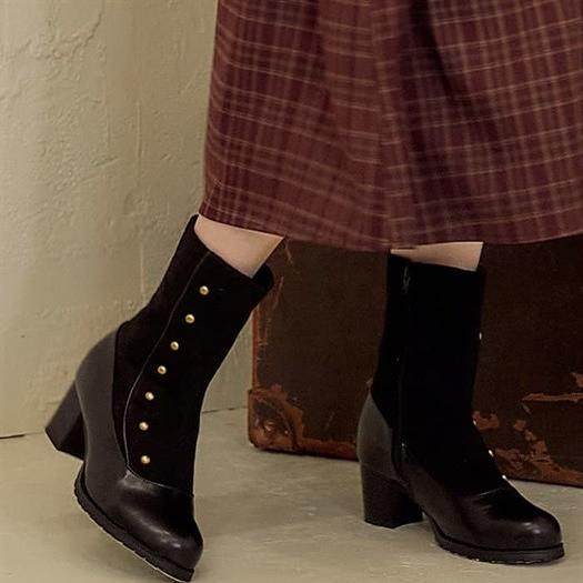 清仓68！法式小众设计感日系高级复古lolita女靴短靴及踝靴短靴,女鞋,马丁靴,淘宝优惠券,粉丝福利购,淘宝优惠卷