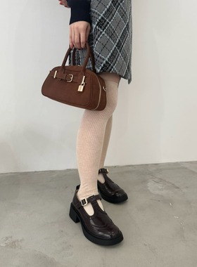 LB经典1万6！复古vintage英伦风T字厚底日系皮鞋女制服鞋玛丽珍鞋