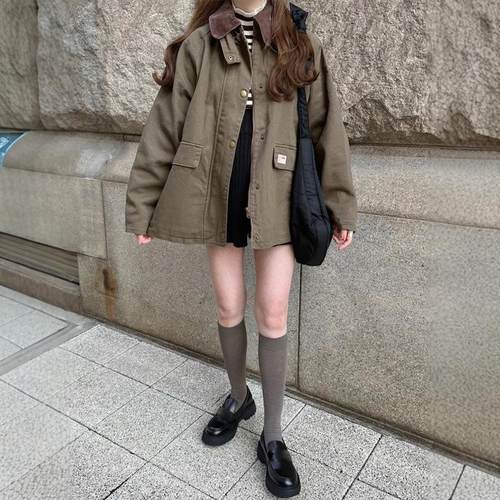 GRL炒轻便软底！英伦学院风一脚蹬厚底日系大头鞋制服鞋松糕鞋