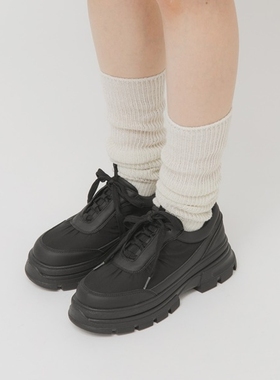 KBF提前官网！复古巴恩风厚底增高系带老爹鞋女户外工装鞋运动鞋