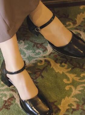 Kas新入荷！法式复古又仙又时髦一字带方头日系玛丽珍鞋单鞋女鞋