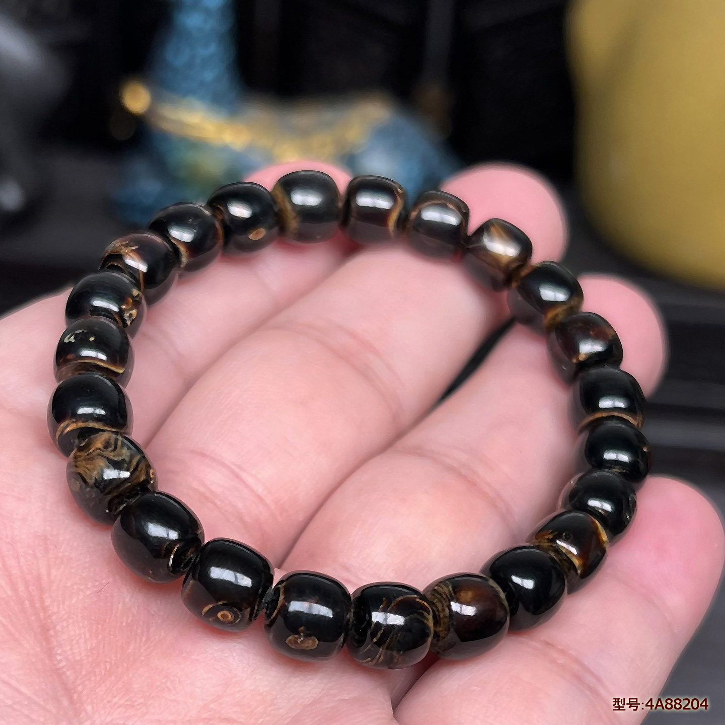 保真天然海柳佛珠手链8X8mm