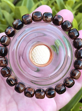 天然海柳手串男女情侣小六礼物佛珠念珠8X8mm桶珠鼓珠火焰纹包邮