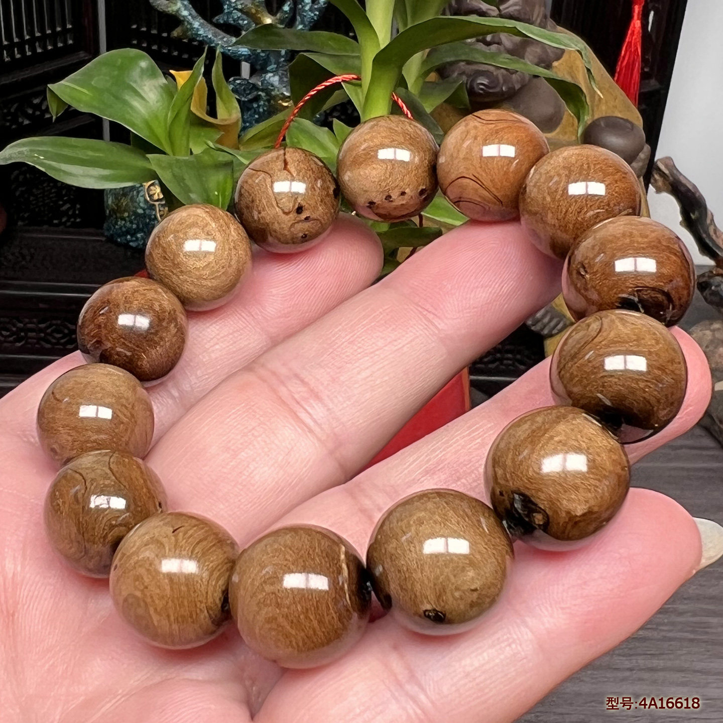 保真天然海柳16mm佛珠手串