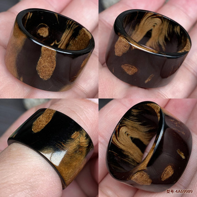 手工精品纯天然海柳扳指戒指