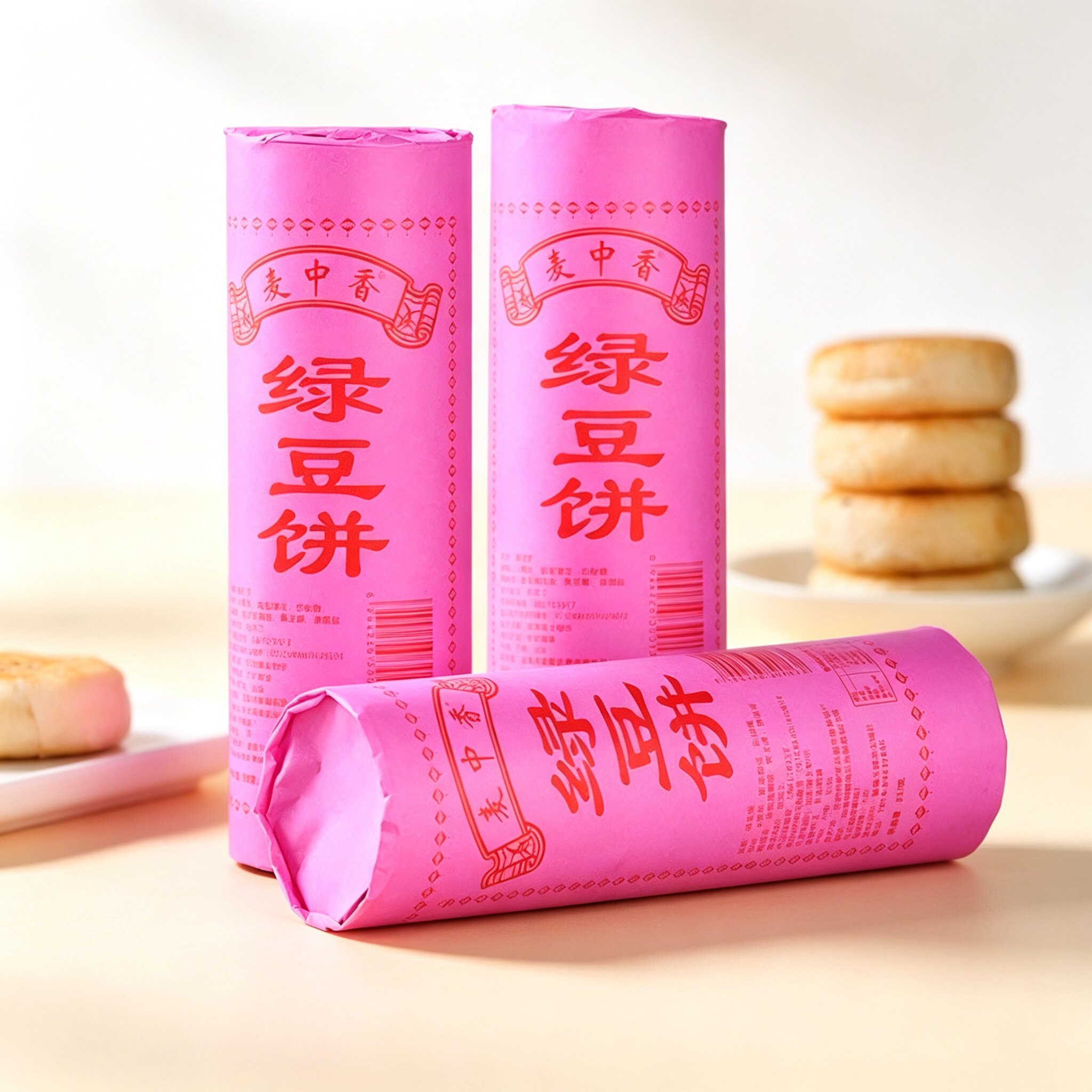 惠来正宗潮汕绿豆饼酥皮麦中香