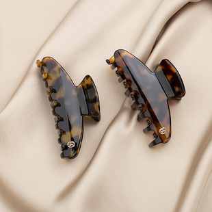 发量少抓夹盘发夹子女半扎发抓夹新款鲨鱼夹高级发夹女后脑勺发饰