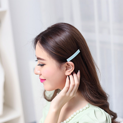 法国佩妮多色宽边饰品一字夹