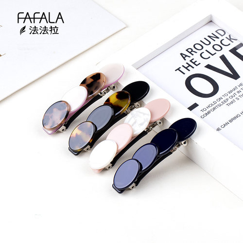 专柜法国佩妮小号发夹玳瑁双层