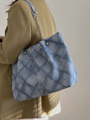 Сумка через плечо, вместительная и большая сумка на одно плечо, коллекция 2023, из натуральной кожи, изысканный стиль, подходит для студента