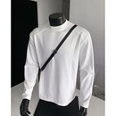 高级感上衣 解构卫衣男潮牌宽松内搭痞帅长袖 秋季 重磅纯棉360g美式