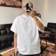 夏季 休闲ins t恤男潮流双刺绣T恤圆领中袖 新款 重磅纯棉300克短袖