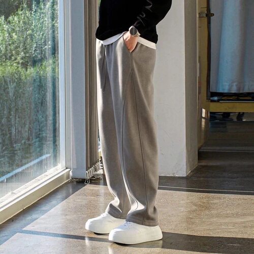 秋冬重磅卫裤男休闲裤百搭直筒裤