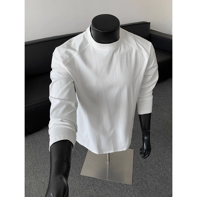 秋冬重磅纯棉长袖打底衫上衣男