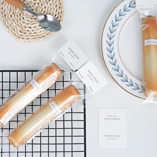 日式长条雪茄费南雪透明包装袋子烘焙曲奇手指饼干糖糯米船机封袋