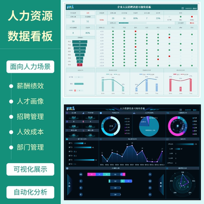报表极客人力资源可视化报表