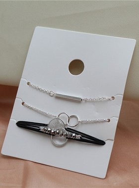 女金属镀银日韩套装手链手镯