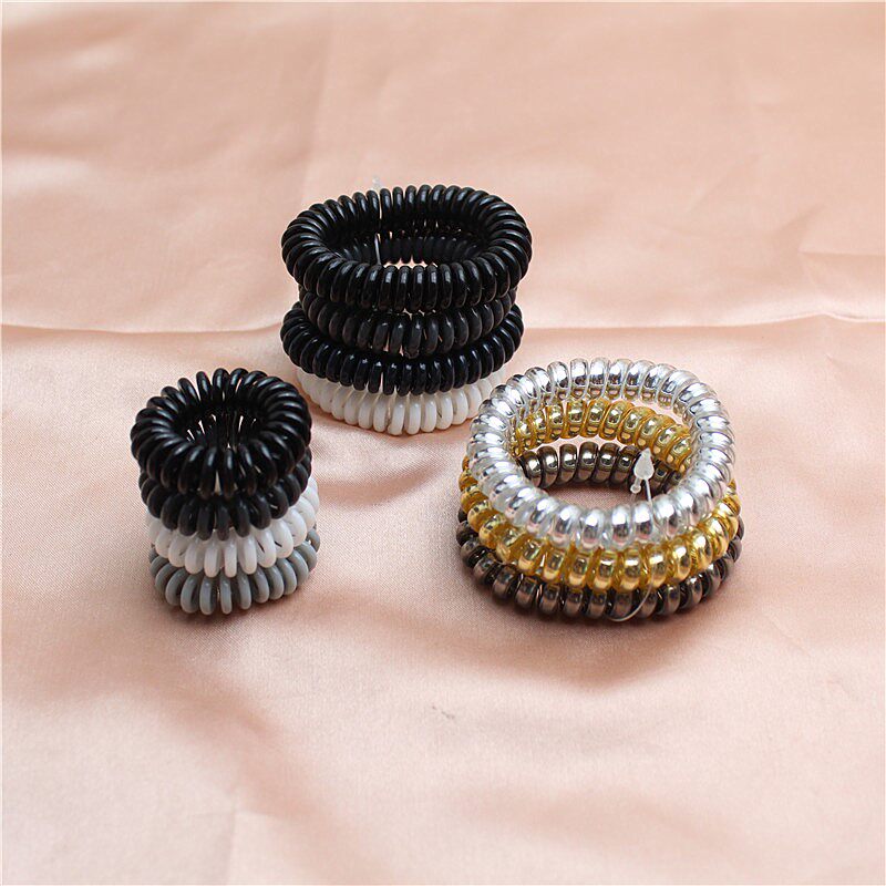 电话线发圈女韩国无痕ins头绳网红简约混装扎头发橡皮筋发绳头饰