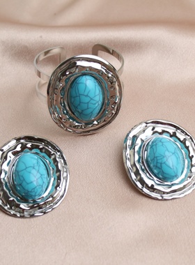 欧美风格耳钉手镯套装饰品