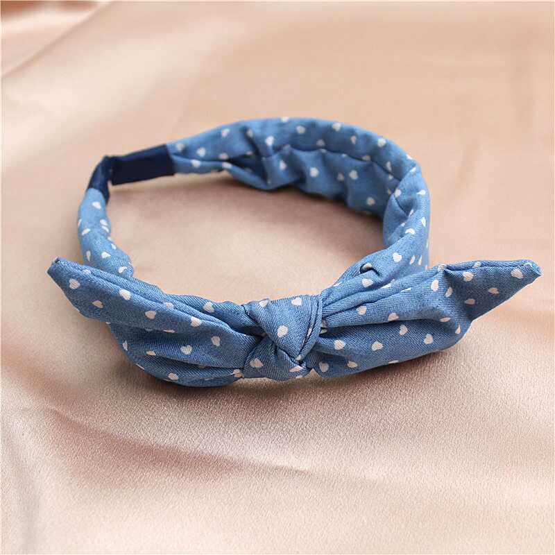 韩国儿童发箍宝宝波点蝴蝶结宽边发卡女童可爱头箍小女孩亲子发饰