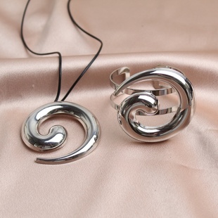 夸张时尚 金属光亮面项链潮流个性 开口手环手镯女 新款 欧美风格