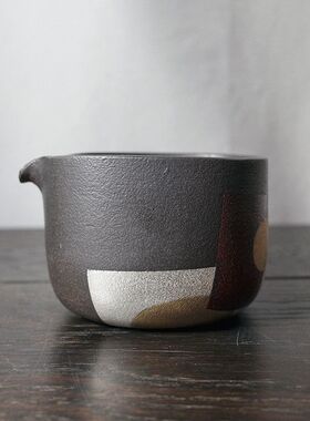 杯二七零 牛芳芳 高温还原细陶 金银彩 纯银彩 公道杯 圣诞礼手工