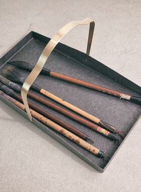 盘二二六 已外 黄铜提梁 紫铜收纳盘 杂物盘 茶盘 手工