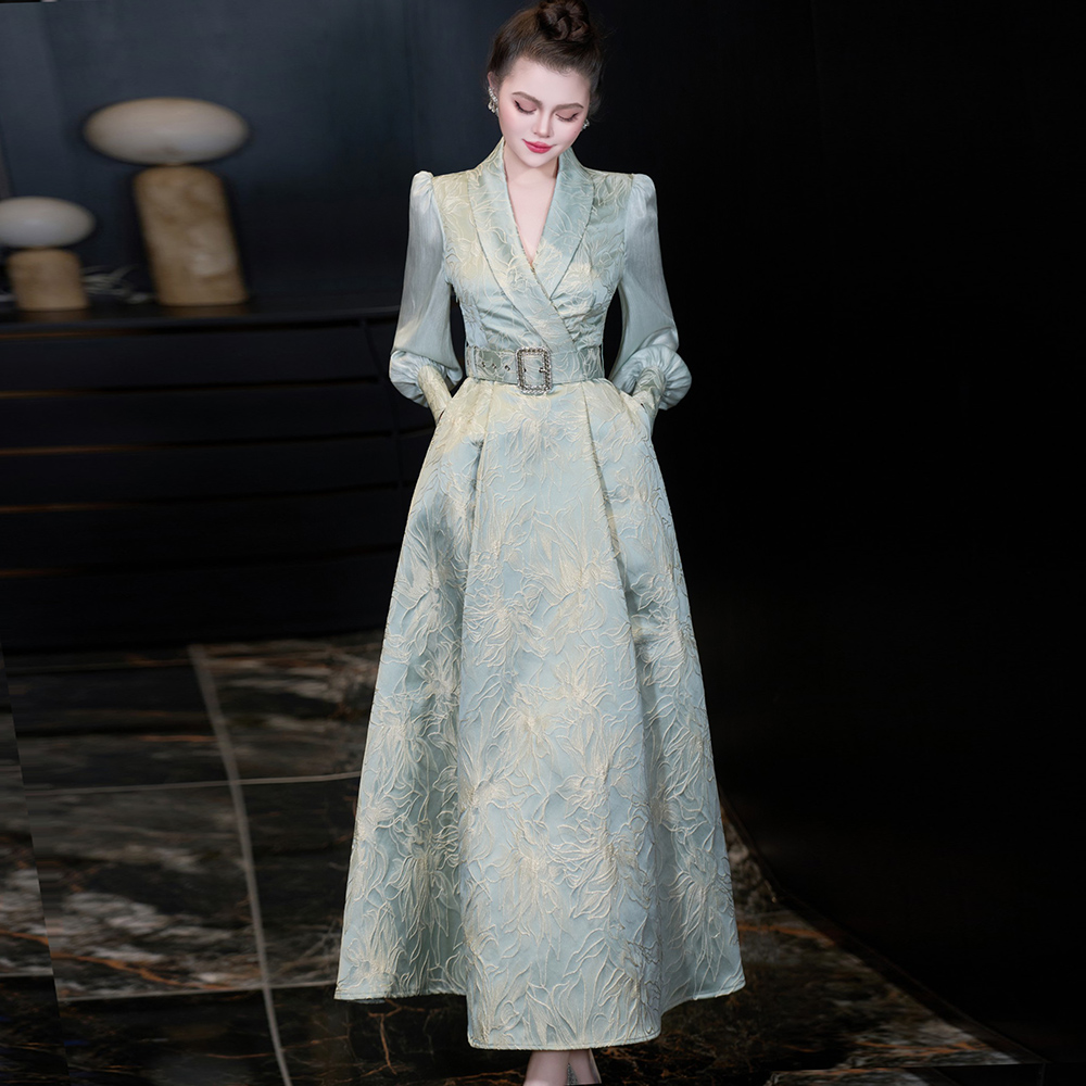 高级感蓬蓬宴会礼服长裙