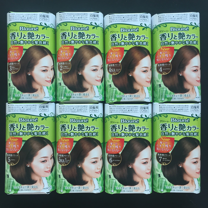 KAO日本花王膏纯植物配方染发剂