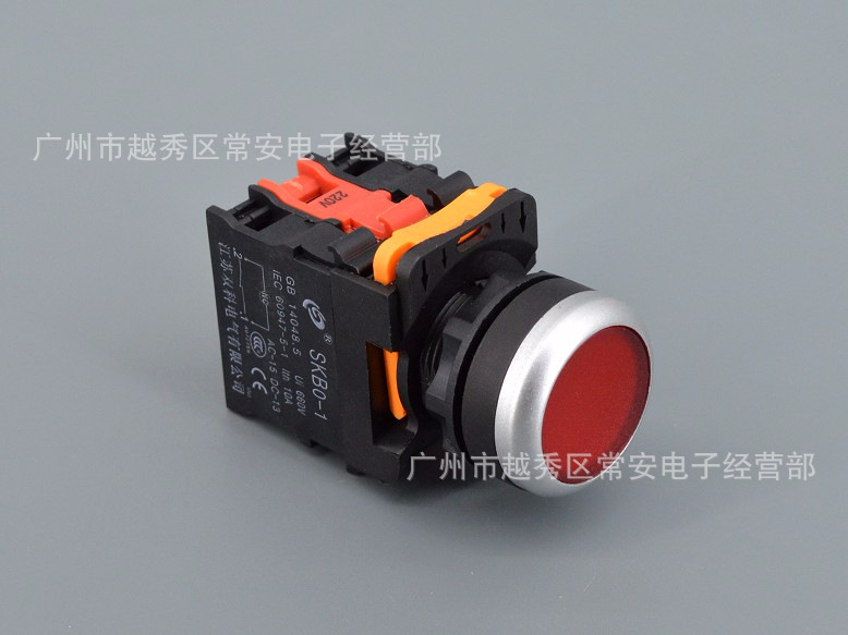 江苏双科 按钮开关 SKB0-PA11D 带灯复位 开孔22mm