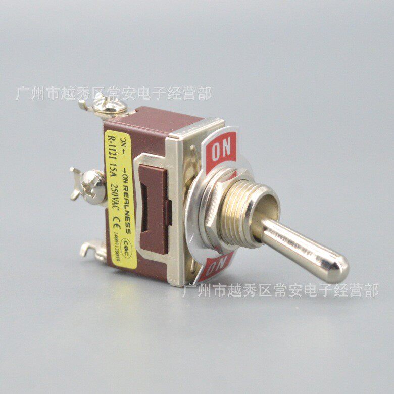 REALNESS 钮子开关 摇臂开关 R-1121 ZH-1121 3脚2档 银触点