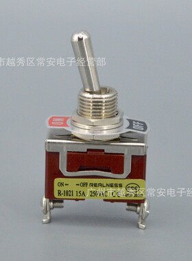 REALNESS 钮子开关 摇臂开关 R-1021 ZH-1021 2脚2档 银触点