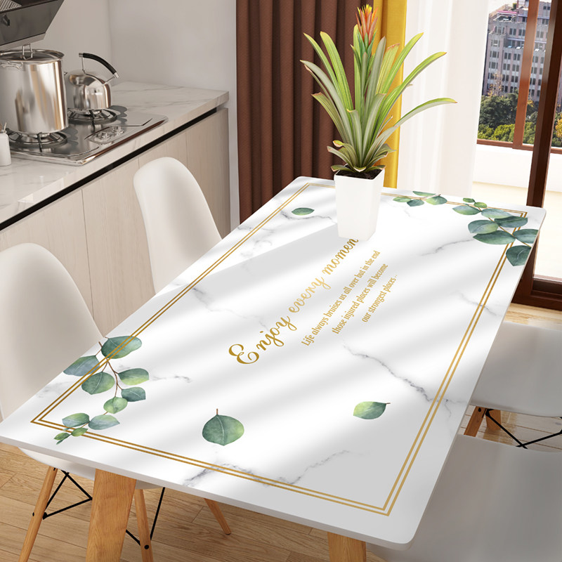 环保皮革桌布防水防油免洗餐桌垫防烫pvc高级感餐桌简约茶几垫,居家布艺,桌布,淘宝优惠券,粉丝福利购,淘宝优惠卷