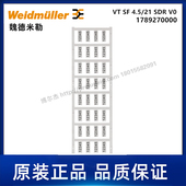 魏德米勒 4.5 1789270000 SDR 代打印线缆标识
