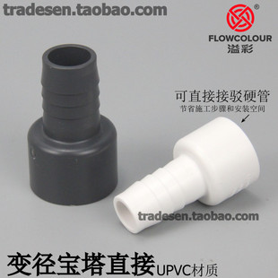 PVC塑料软管接头宝塔接头UPVC软硬快接变径宝塔直接软硬管对接头