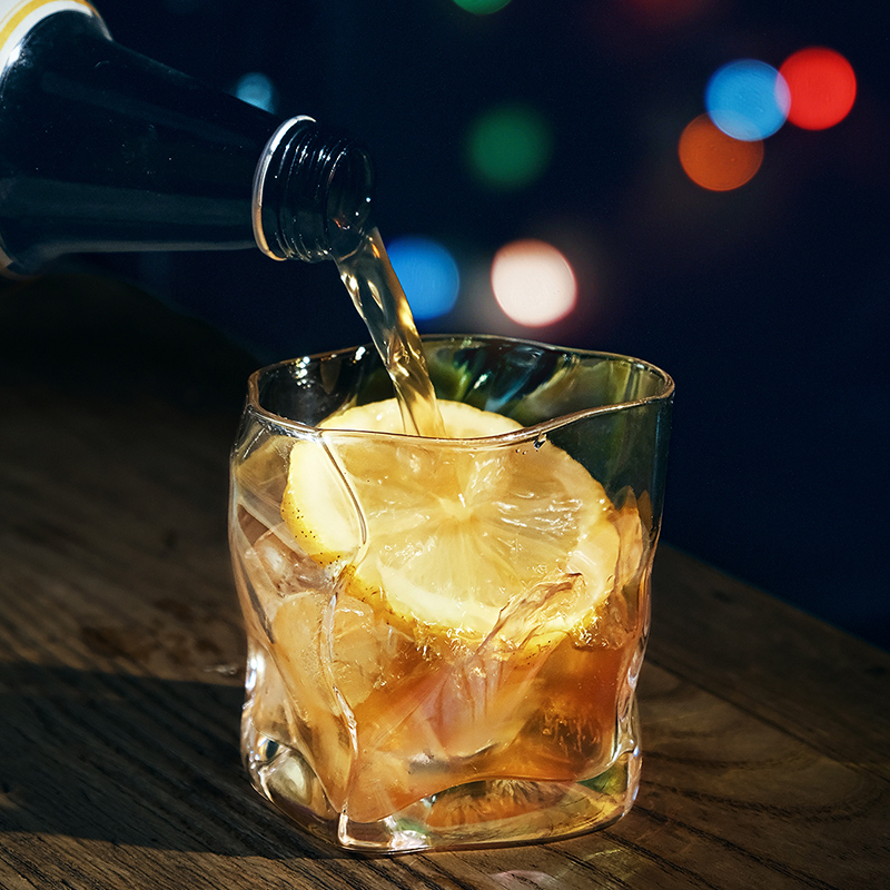 复古威士忌酒杯水晶玻璃杯水杯啤酒杯酒吧专用创意个性杯子洋酒杯