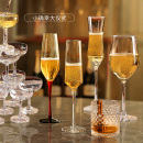 高级感香槟杯起泡酒高脚杯组合套装 高颜值特调玻璃酒杯水晶甜酒杯