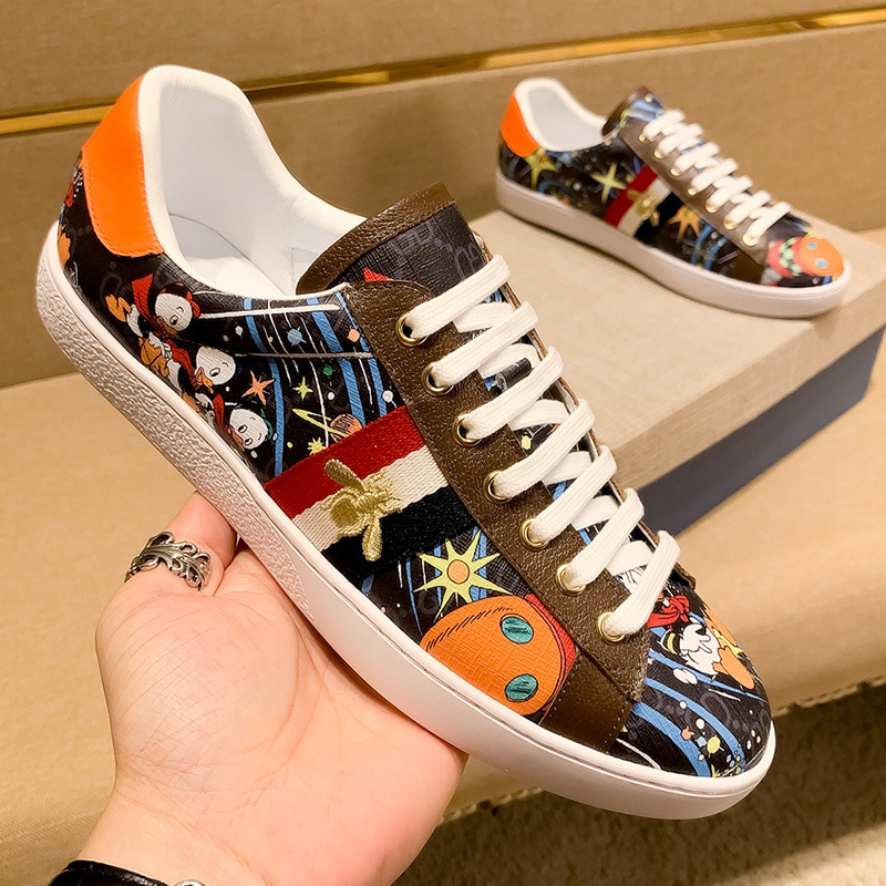 欧洲站男鞋真皮潮流男休闲鞋