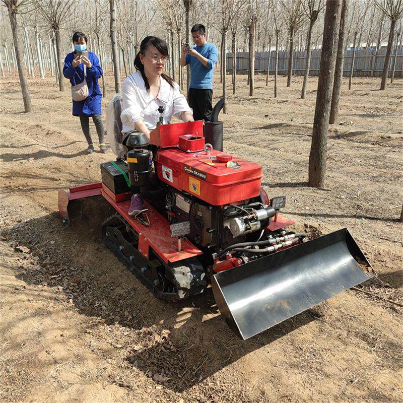 履带旋耕机大用棚多功能乘坐微耕小机四驱农用型耕DXS地式水旱两